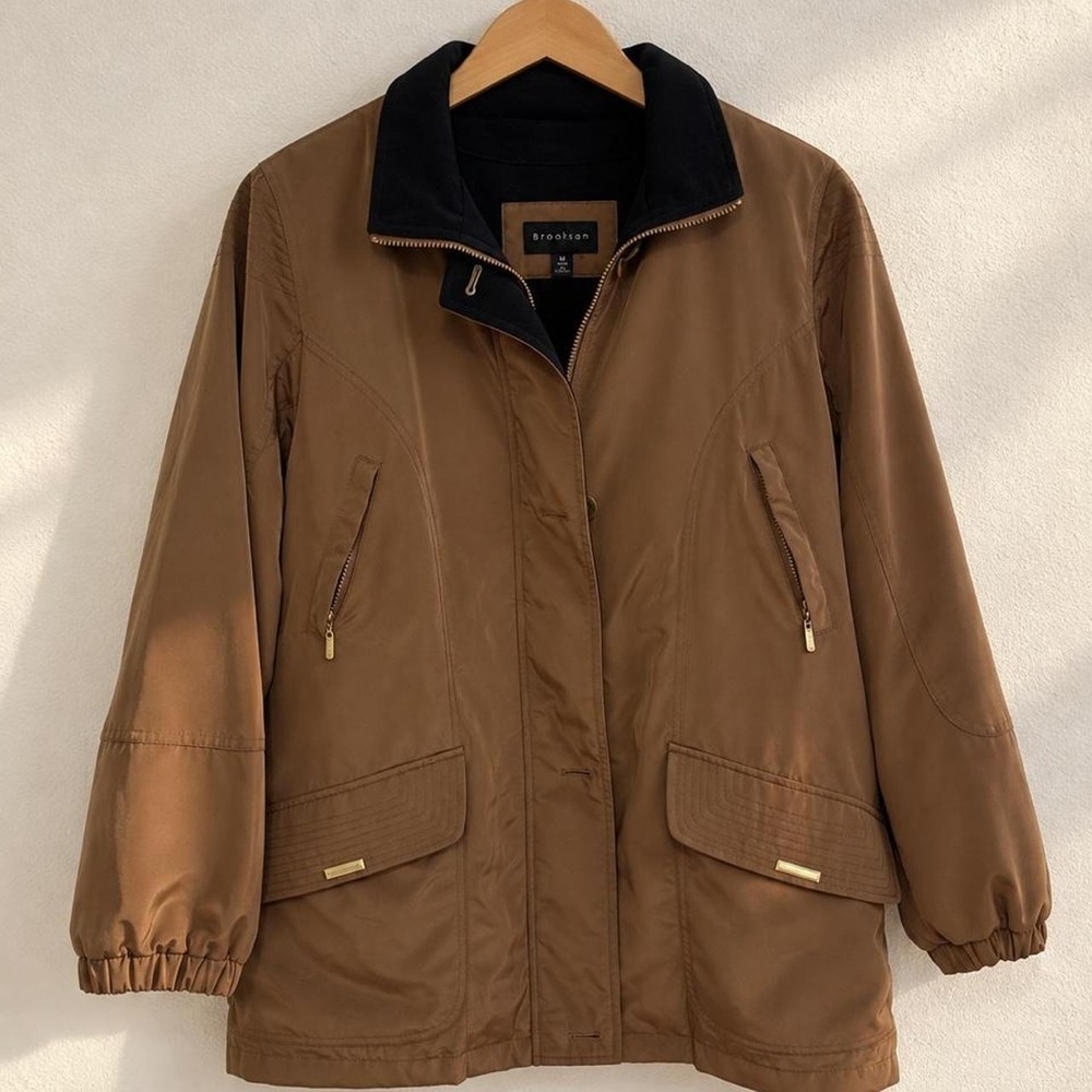 Brown Braetan 90s Longline Utility Barn Field Jacket Fleece Lined Medium